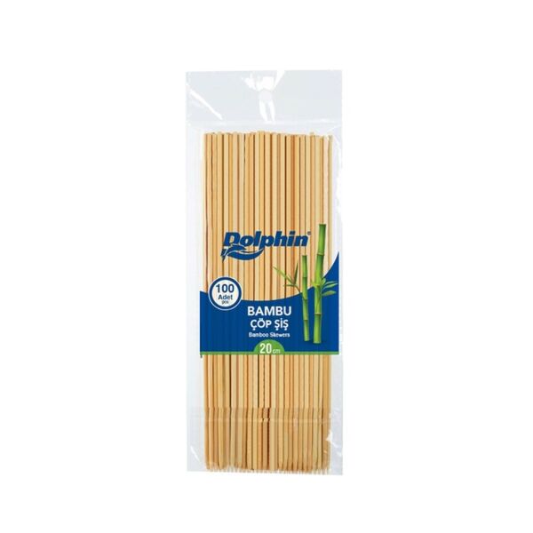 20 cm Bambu Çöp Şiş 100 lü (100 Paket)